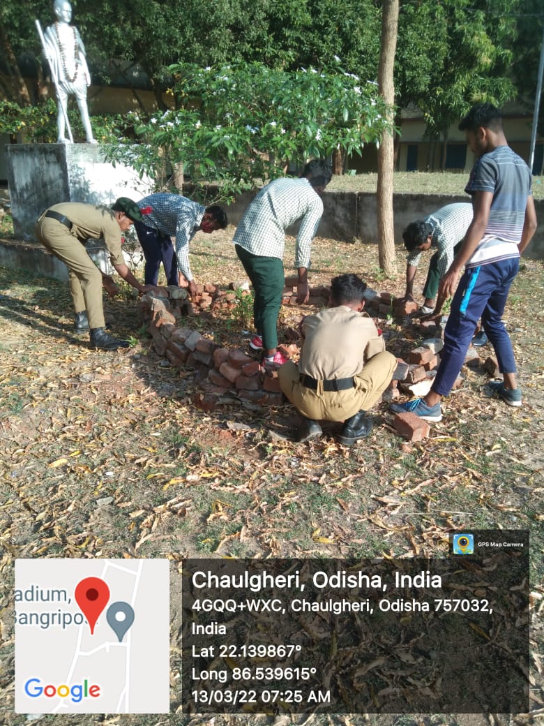 Planting tree – India NCC