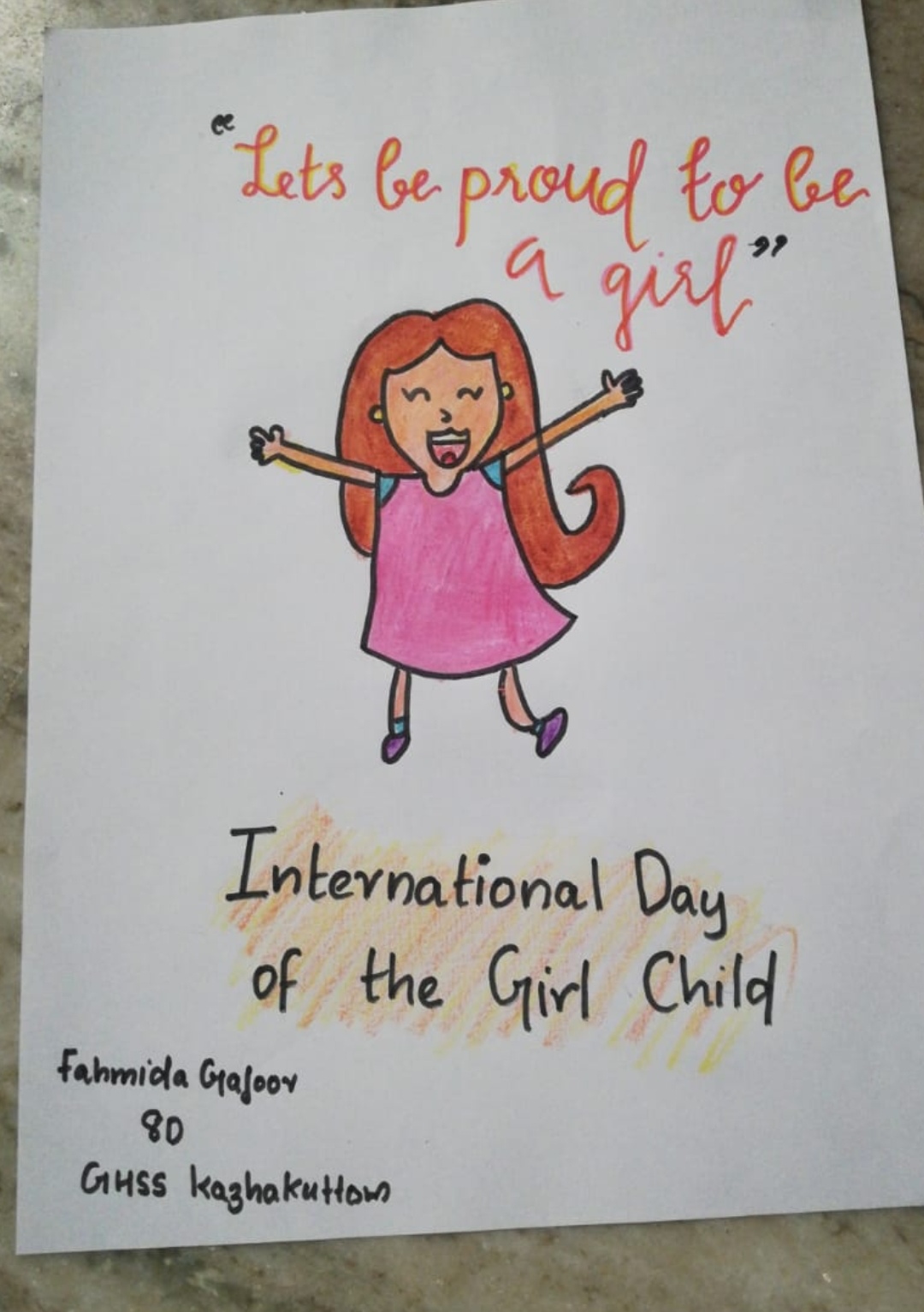 Girl child day India NCC