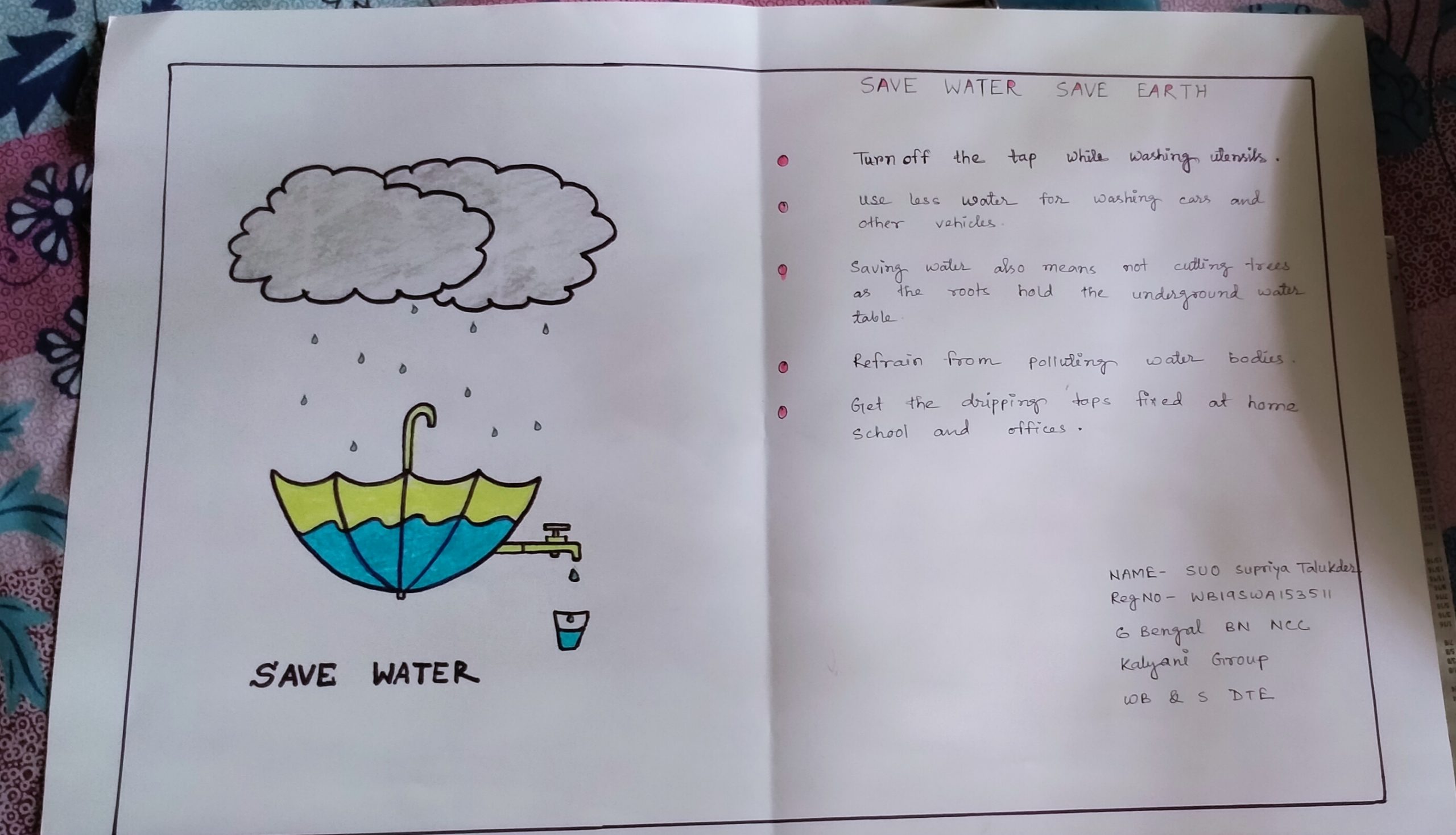 Save Water Save Life – India NCC