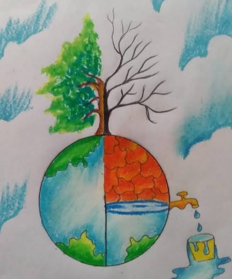 Poster on Save Water by Jatin