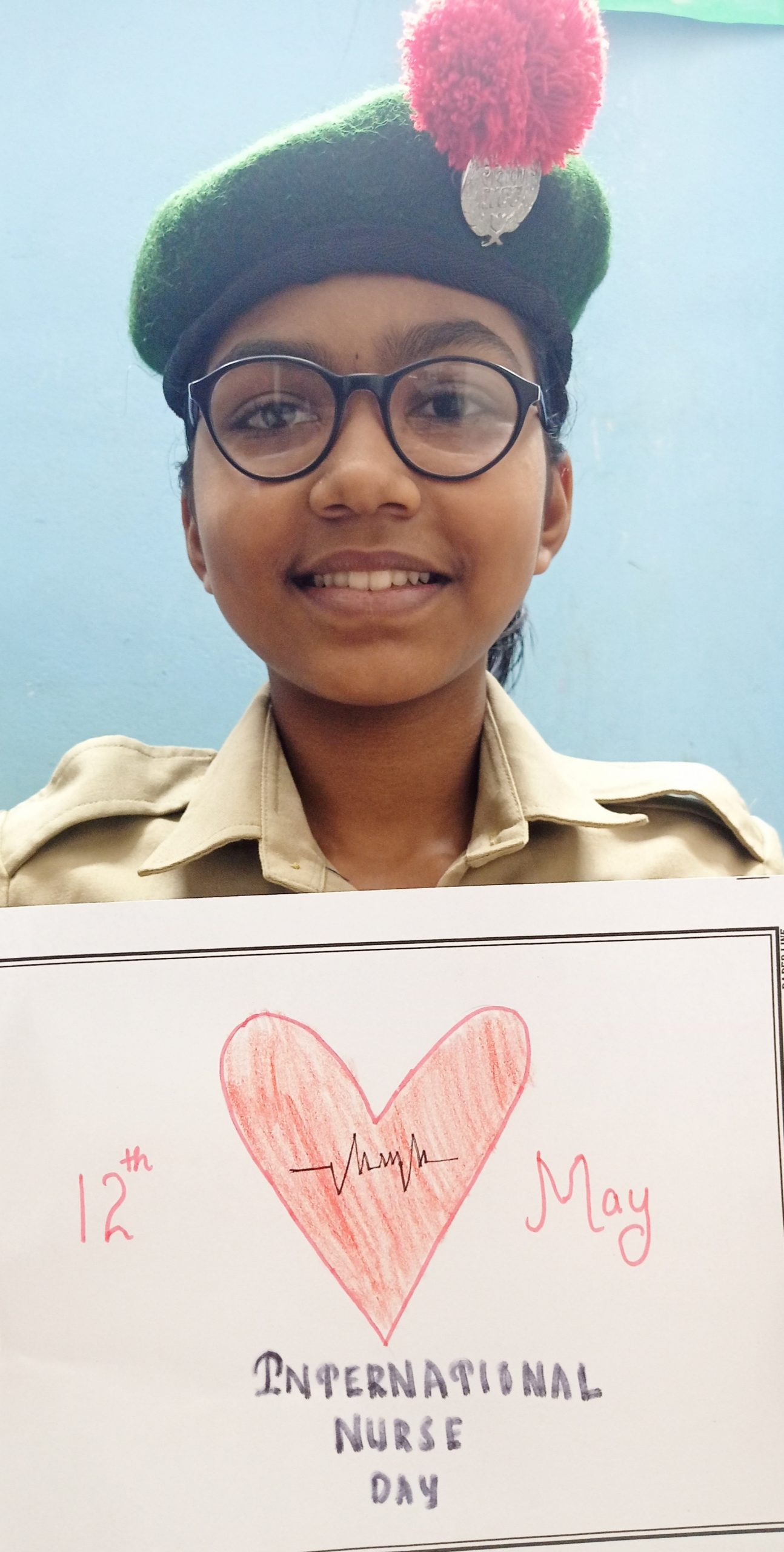 International nurse day(poster) India NCC