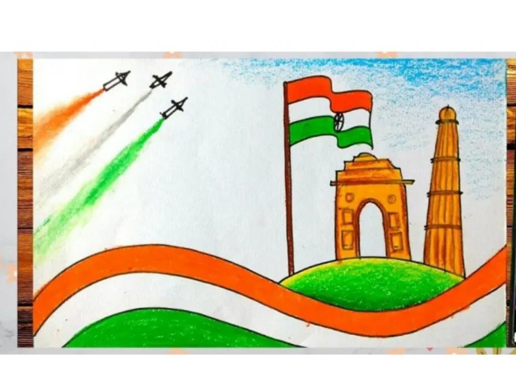 Deepak art classes - painting on happy independence day🇮🇳 | Facebook