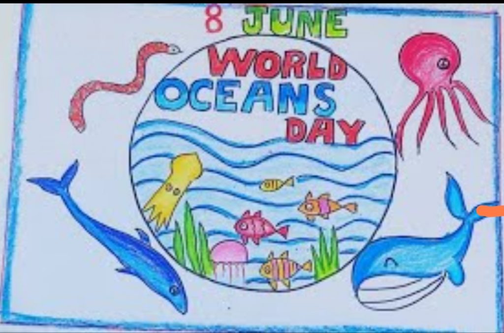World Ocean Day 2021 Drawing  World Oceans day poster drawing  YouTube