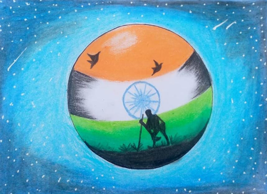 Tezpur Buzz - #CONTESTANT49: Drawing by Rani Behum on Tezpur Buzz presents  #IndependenceDay Online Drawing Competition powered by Shemrock Roushan and  Mother Industries CMU of Parle. To Participate : 1. Click a