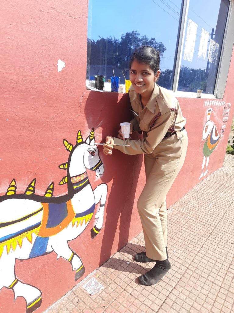 Wall painting – India NCC