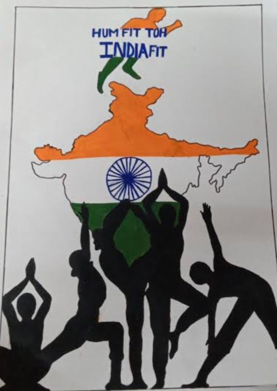 Yoga day poster – India NCC