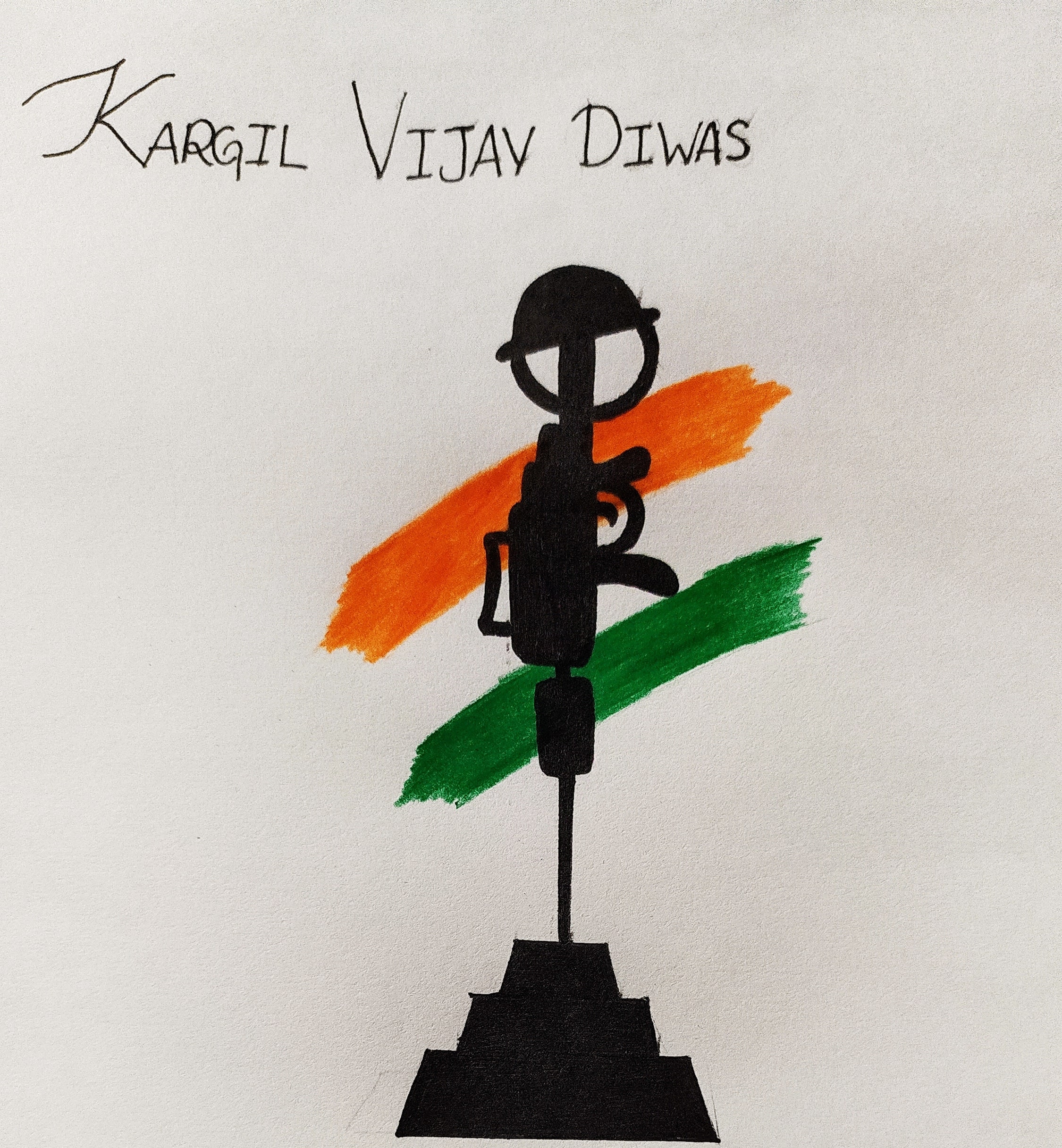 Drawing on Kargil Vijay Diwas – India NCC