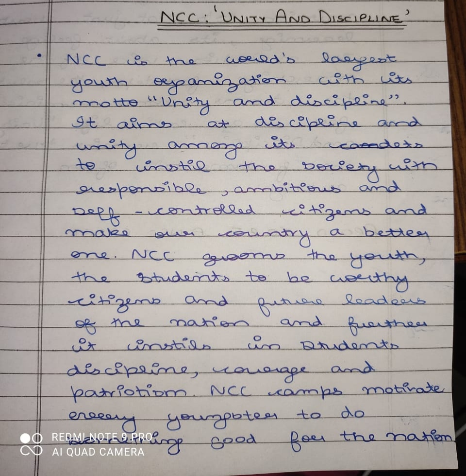 Ncc Unity And Discipline India Ncc Ncc Unity And Discipline India Ncc