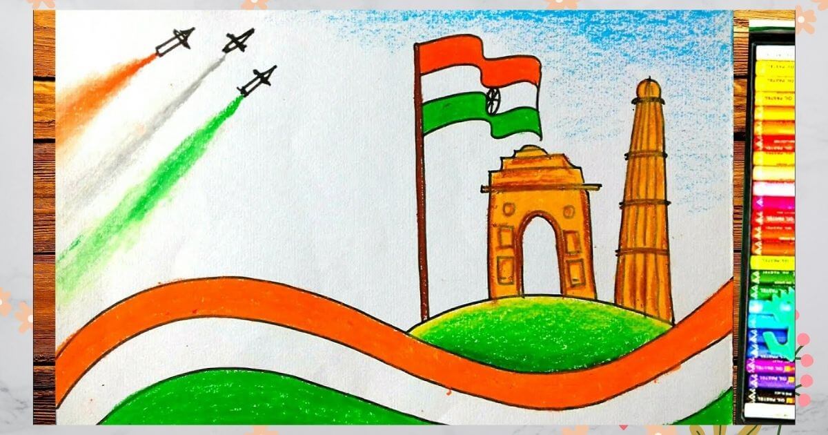 India Independence Day Drawing free image download-saigonsouth.com.vn