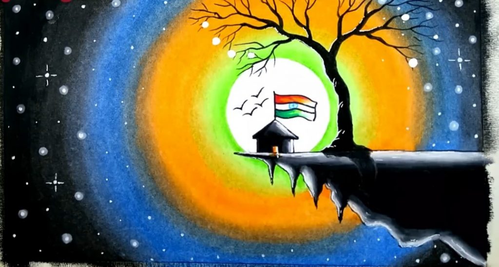 Indian National Flag | Tiranga Drawing | Indian Flag Drawing l Drawing and  Colouring | Republic day - YouTube