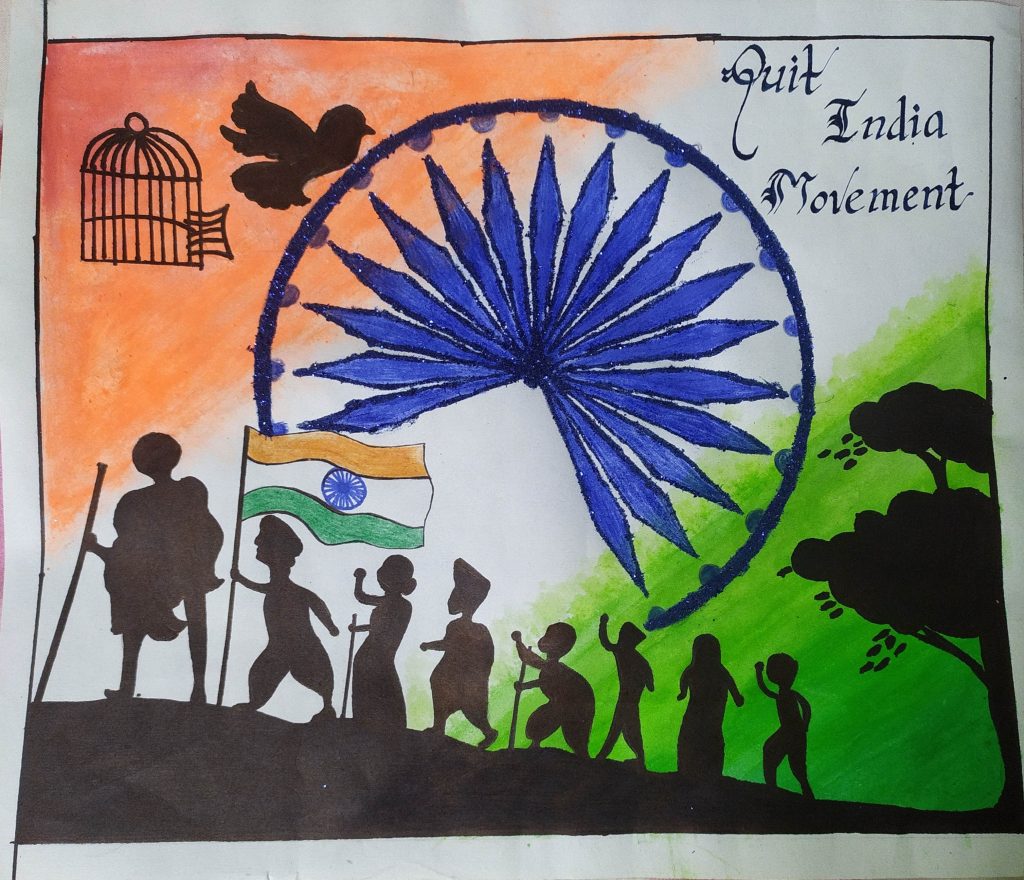 QUIT INDIA MOVEMENT DAY STUDENTS SALUTE OUR BRAVE HEROES