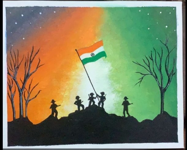26 JANUARY DRAWING WITH OIL PASTELS | 2022 REPUBLIC DAY POSTER DRAWING EASY  FOR BEGINNERS | Independence day drawing, Poster drawing, Easy drawings