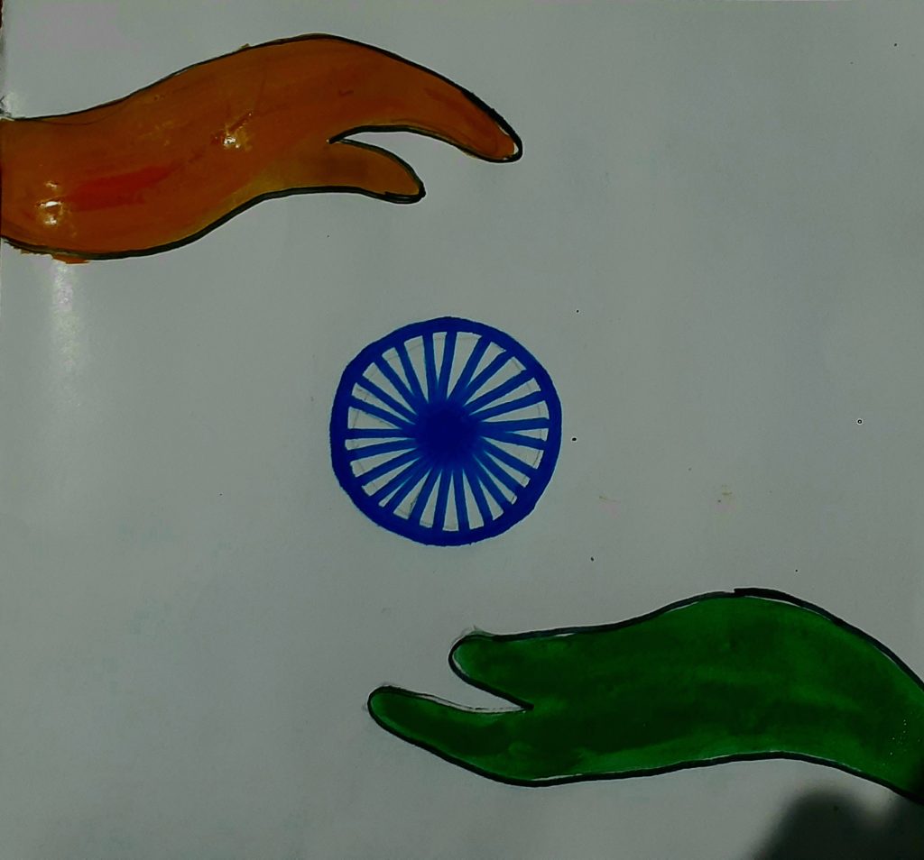 Independence day drawing - Easy drawing / 15 August independence day step  by step drawing /Art video - YouTube