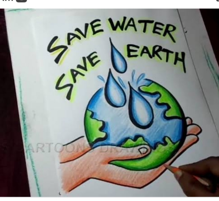 How to draw water conservation drawing | Save water drawing - YouTube