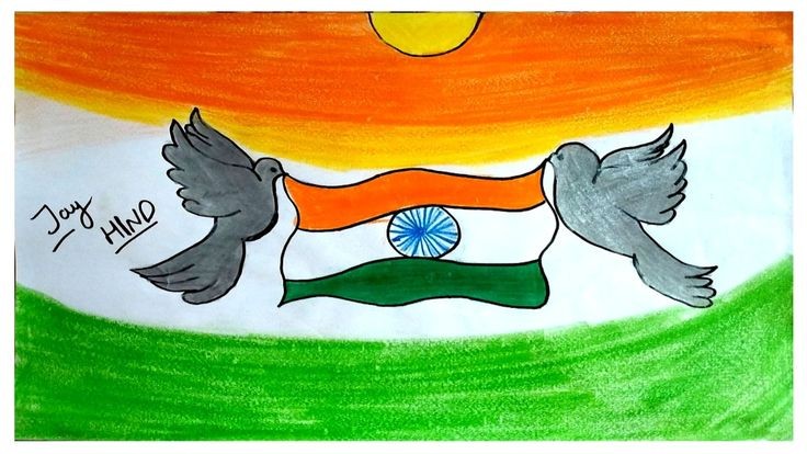Independence Day easy drawing​ - Brainly.in