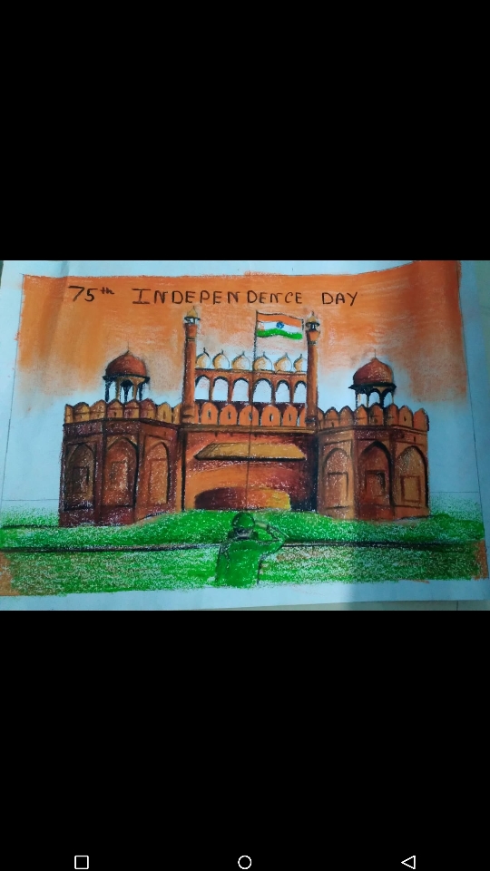 How To Draw Red Fort || Indian Republic Day Drawing Step By Step  @chandrimaarts - YouTube