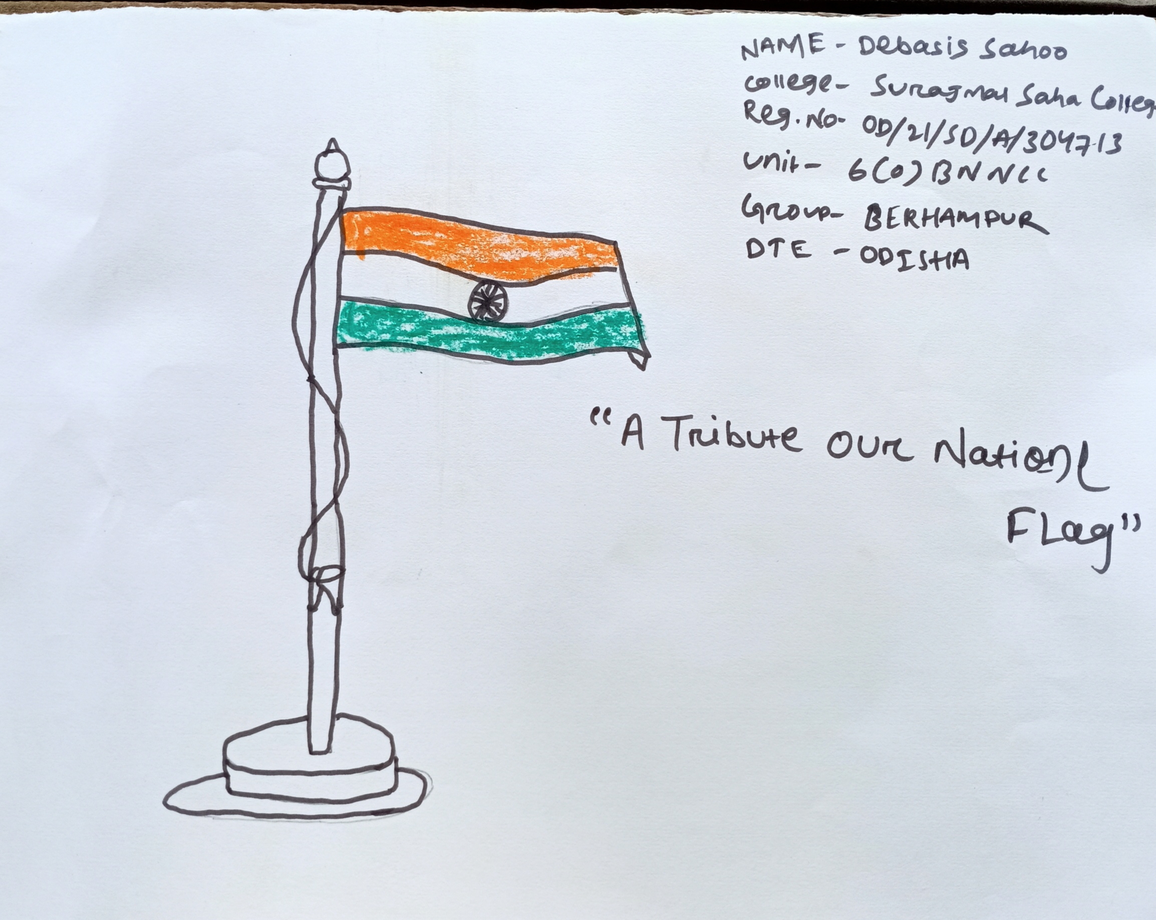 Har Ghar Triranga Poster Making – India Ncc