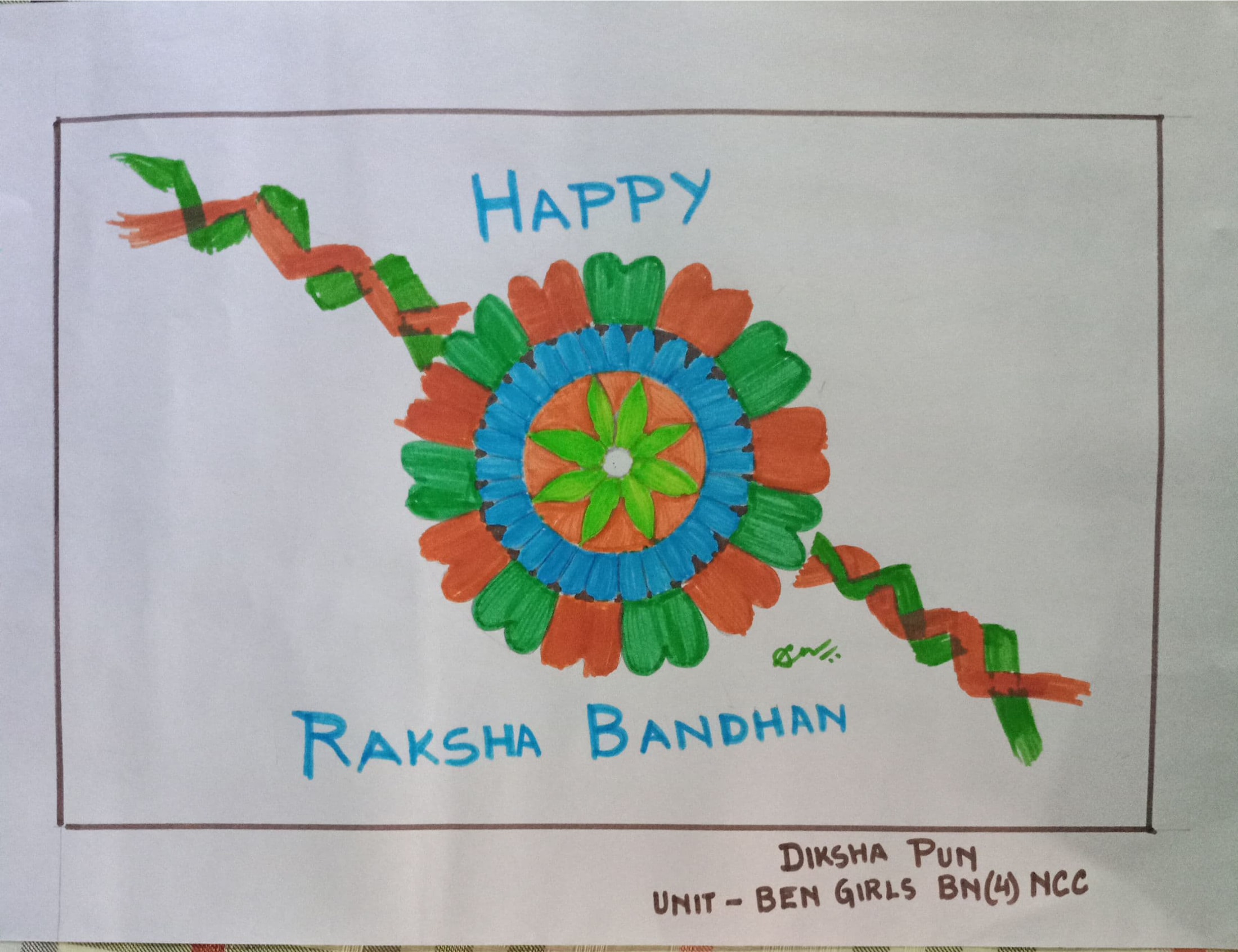 Simple Raksha Bandhan Special Drawing | How to Draw Raksha Bandhan Festival  Poster Easy Step by Step - YouTube
