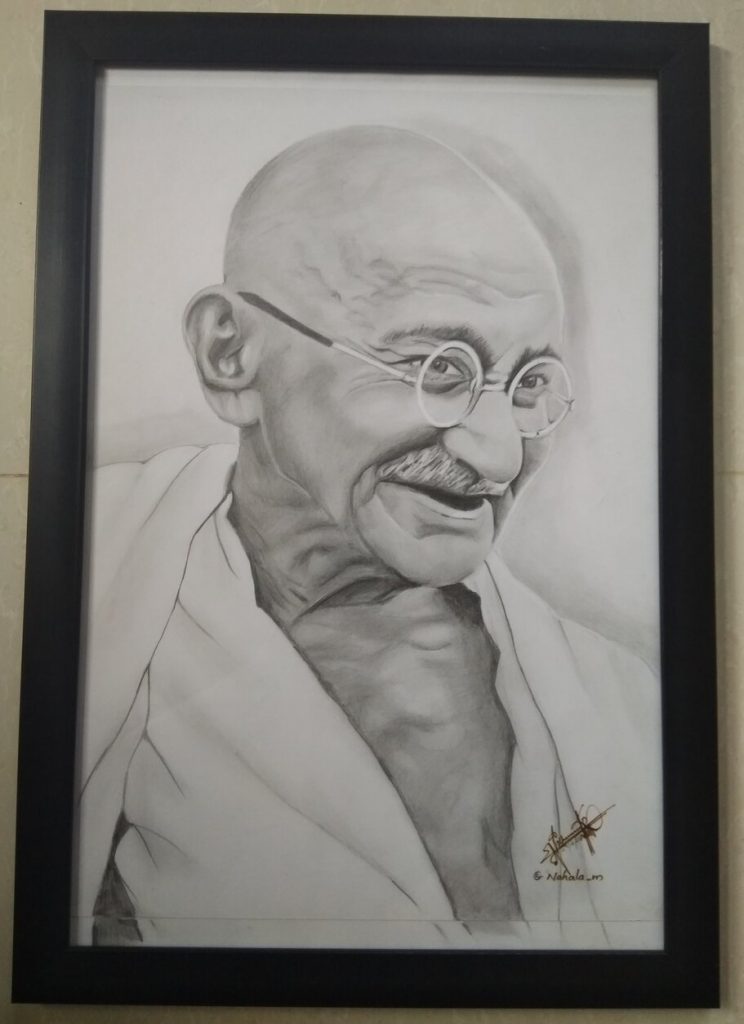 File:Mahatma Gandhi drawing.jpg - Wikimedia Commons