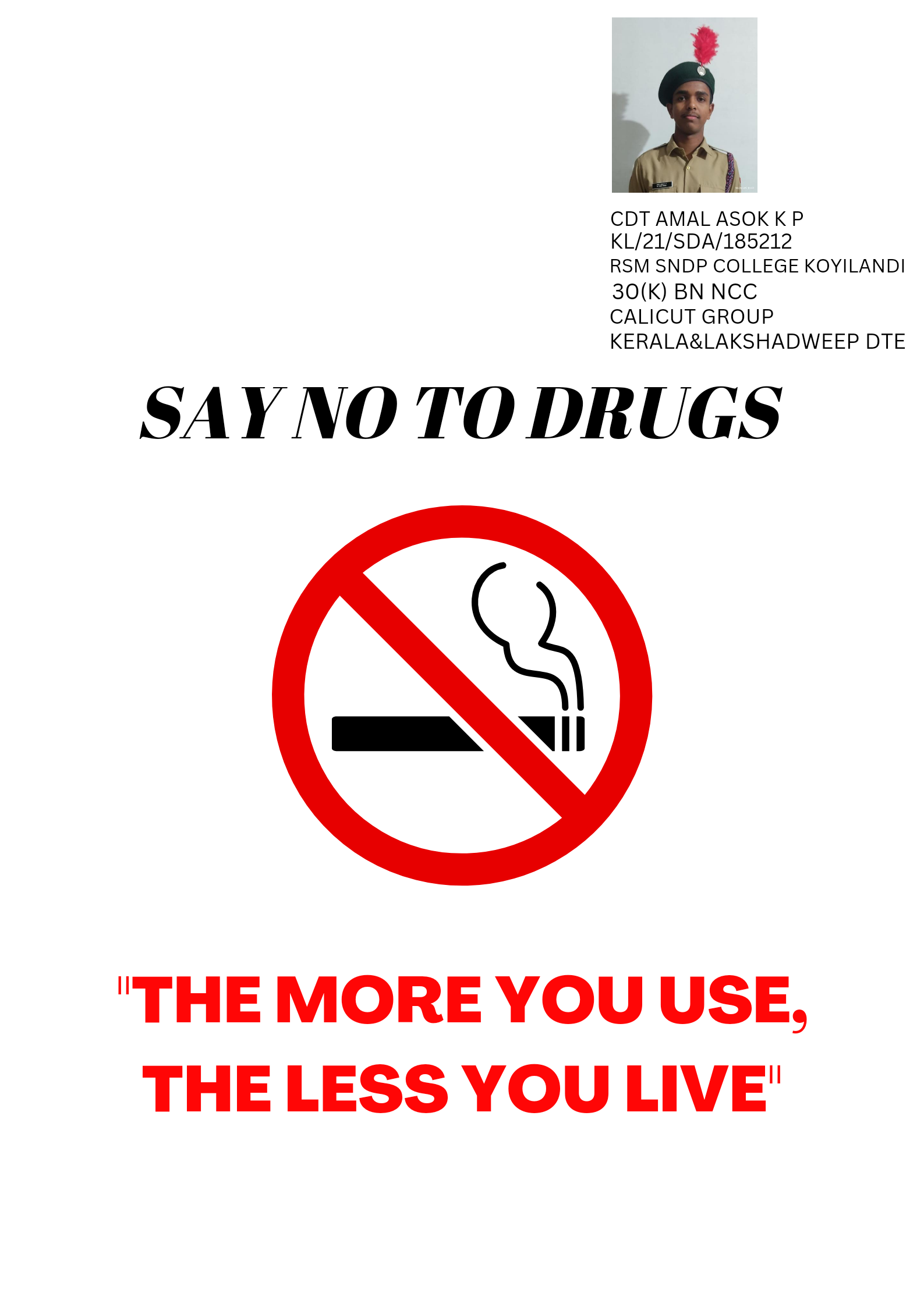 say no to drugs essay in hindi