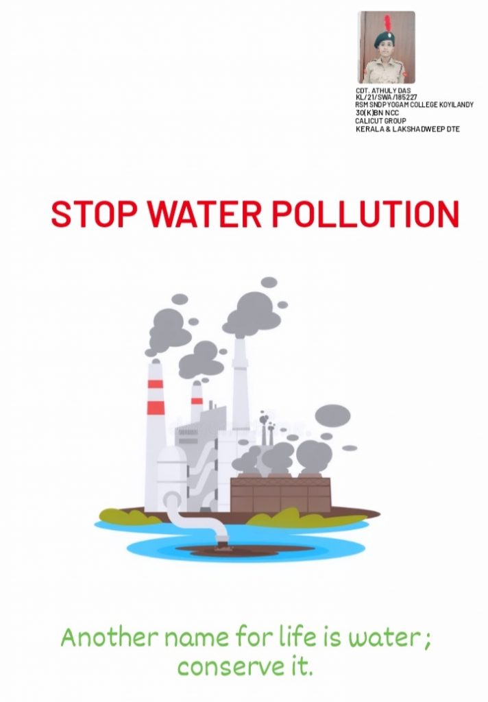 STOP WATER POLLUTION – India NCC