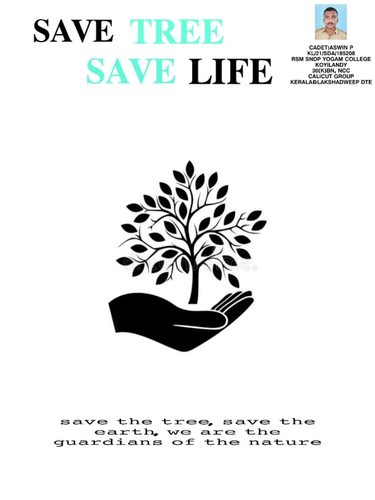 SAVE TREE SAVE LIFE – India NCC