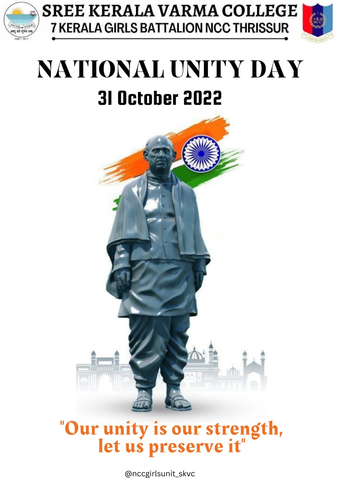 NATIONAL UNITY DAY – India NCC