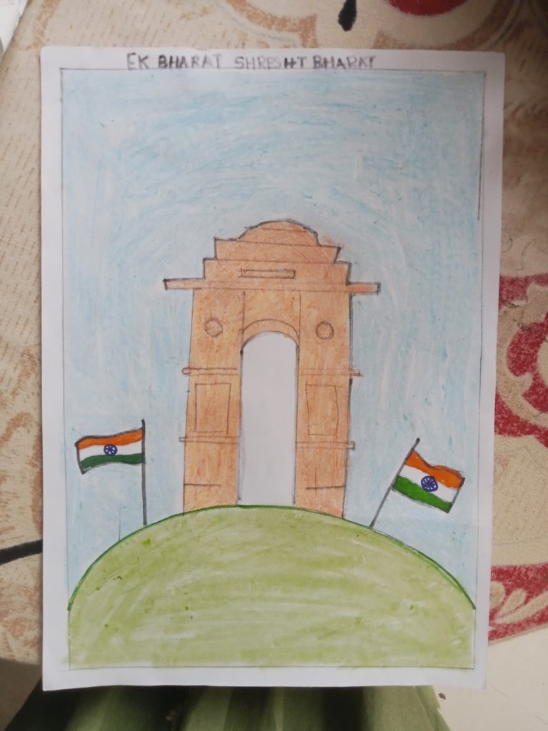 Republic day drawing easy / Republic day poster drawing / India gate drawing  / 26 january drawing - YouTube