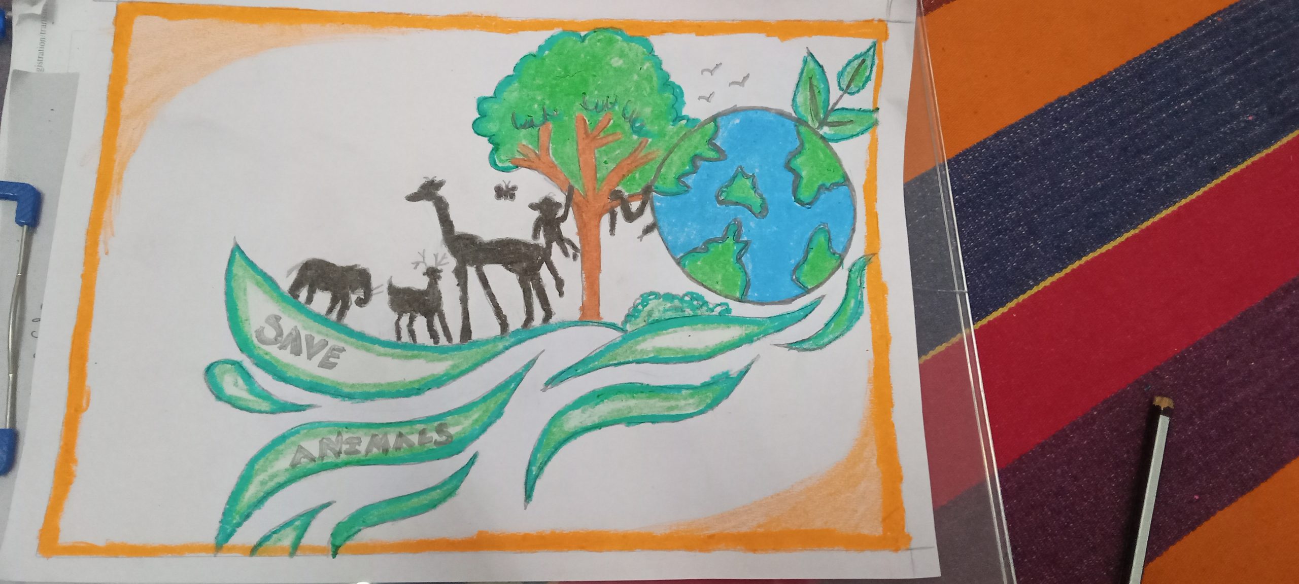 Save Wildlife poster with oil pastel l How to draw Save Nature Save Animals  step by step  YouTube  Save animals poster Poster on save wildlife Save  wildlife