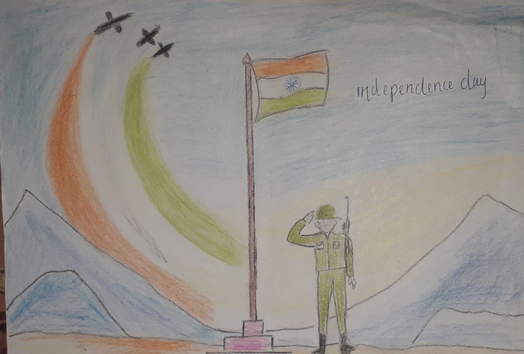 sketchindia Republic day drawing #sanjushreearts #sketchindia  ##sketcher0110 video shivansh vishwakarm - ShareChat - Funny, Romantic,  Videos, Shayari, Quotes