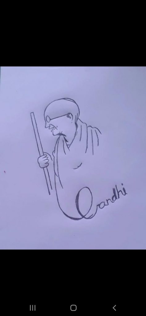 INDEPENDENCE DAY DRAWING||GANDHIJI DRAWING ||FREEDOM FIGHTER - YouTube