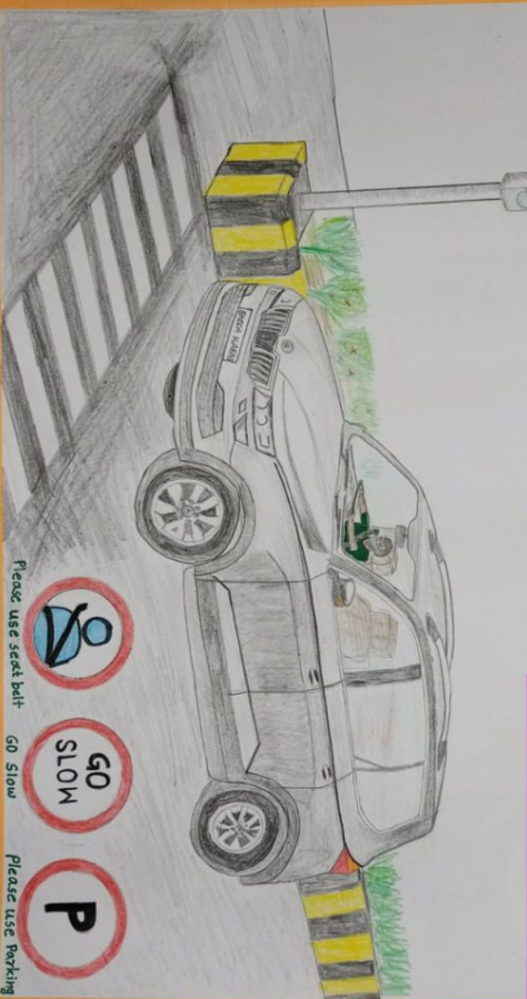 Road safety drawingsave drive save life painting  YouTube