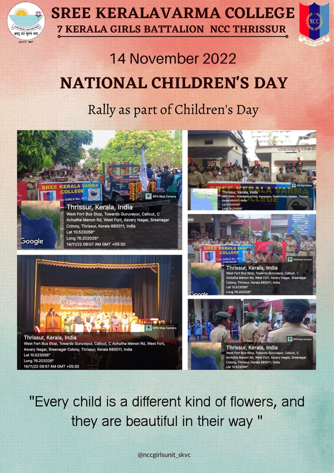 NATIONAL CHILDREN'S DAY India NCC