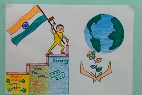 Swatch bharat...mera adhikar..mera kartavya Painting by Kanissha Srivastava