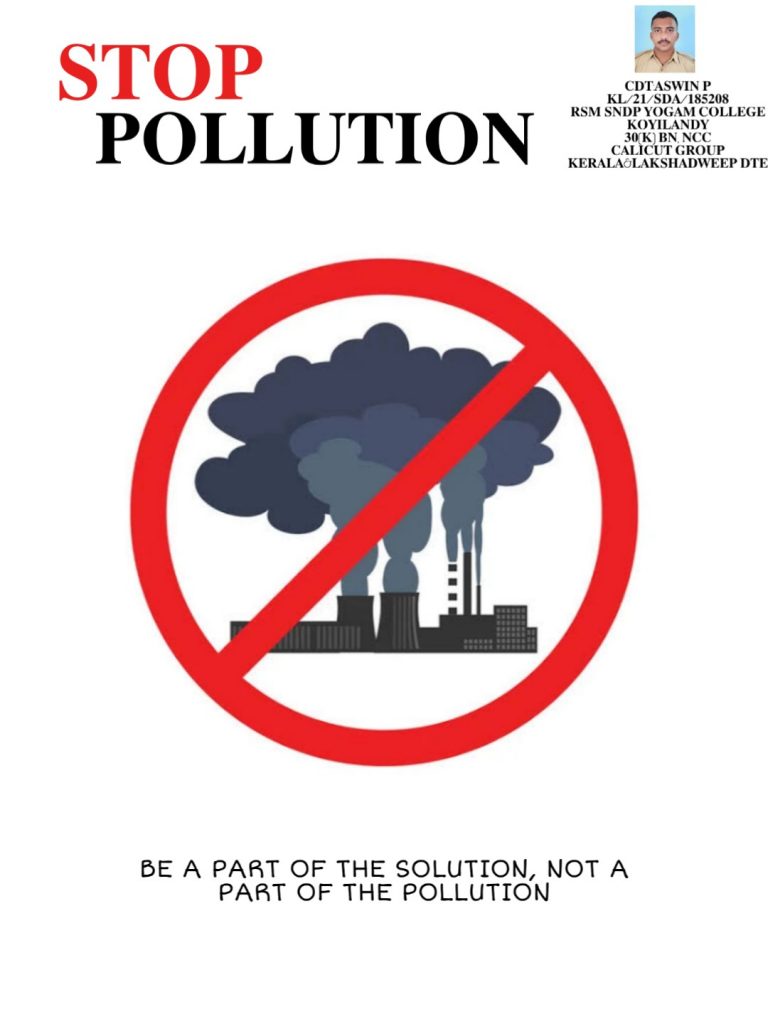 STOP POLLUTION – India NCC