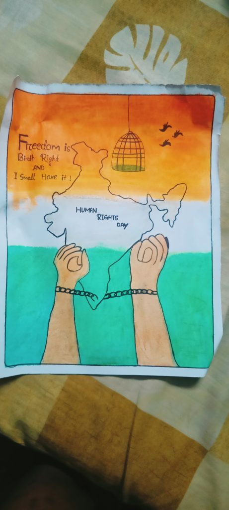 How to Draw Human Rights Poster Drawing for Kids – Local Diary Crossed  Sabers Reviews
