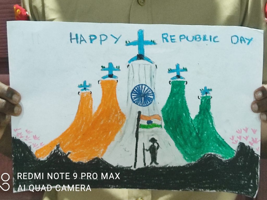 Republic Day Drawing / How to Draw Republic Day Poster Easy Step By Step /  Indian Flag Drawing Easy - YouTube