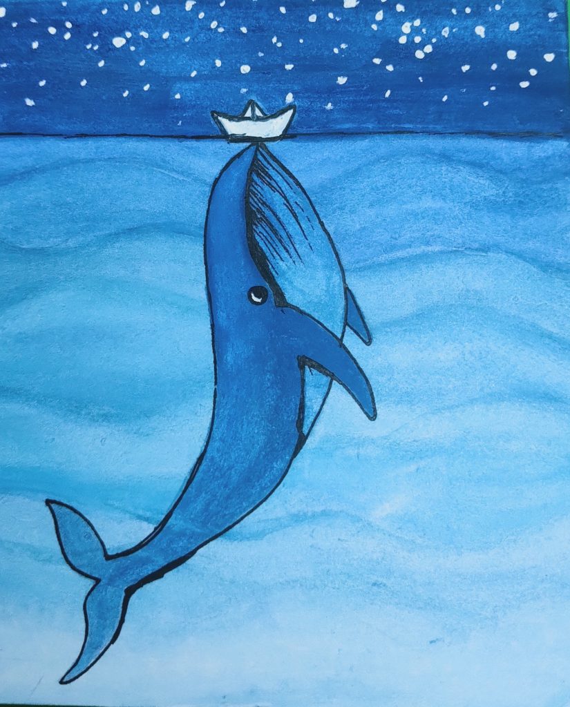 World blue whale day (drawing) – India NCC