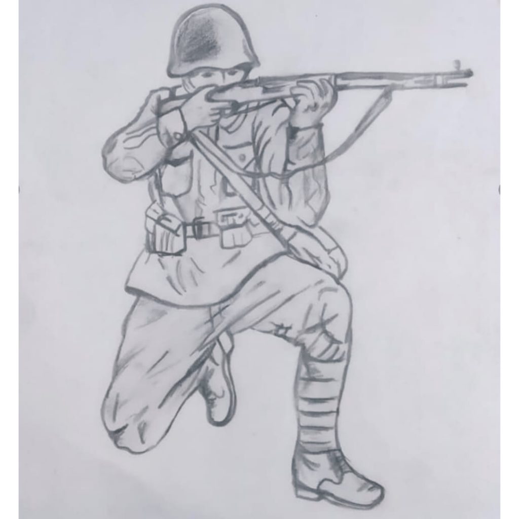 Soldier Drawing Tutorial - How to draw Soldier step by step