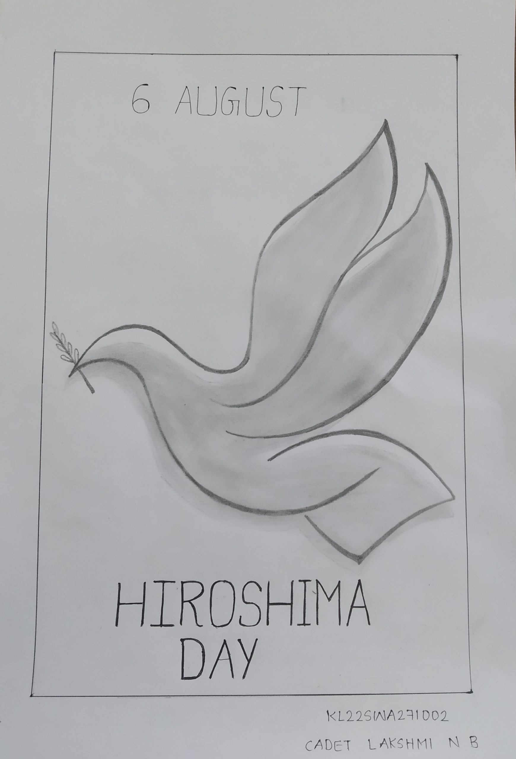 Hiroshima Nagasaki Day Drawing || How to Draw Hiroshima Nagasaki Day Poster  Easy step by step - YouTube