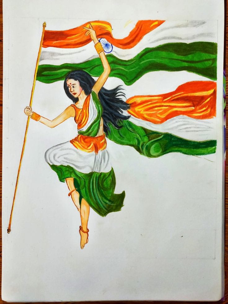 Indian Republic Day Drawings Sketches Ideas For Kids - Happy Republic Day  Images 2019 Wallpapers Pictures Mes… | Drawing competition, Drawing  sketches, Republic day