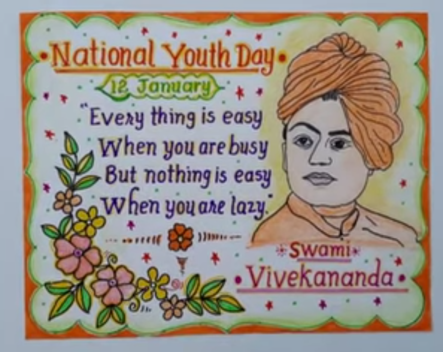 National Youth Day Painting Competition on the theme Awakening the Youth  Power