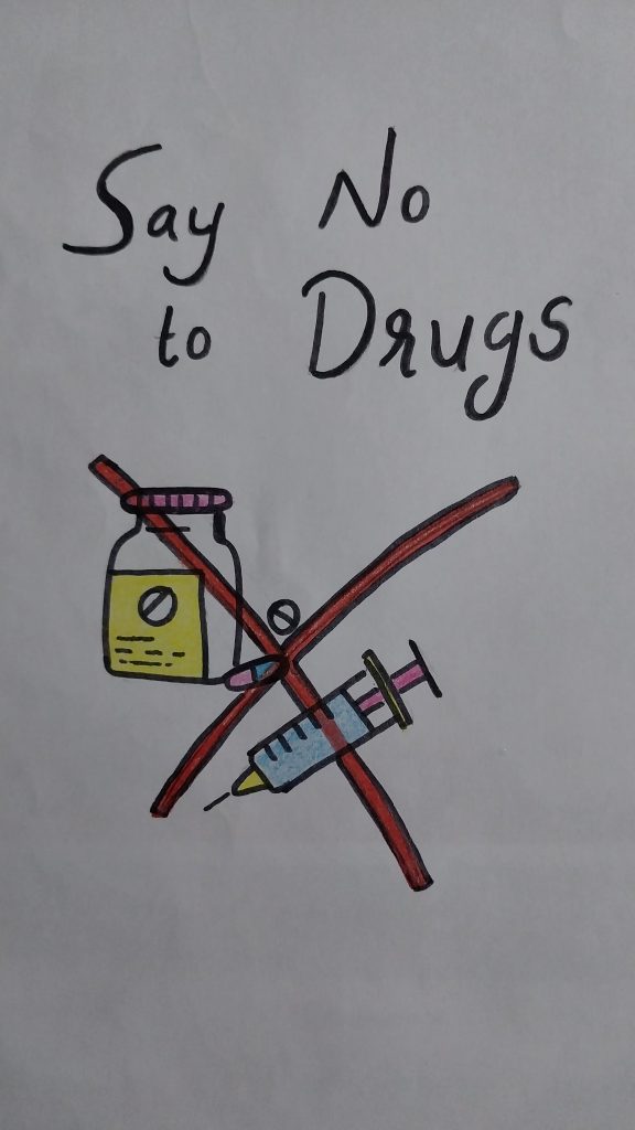Anti-drugs campaign slogan on Craiyon
