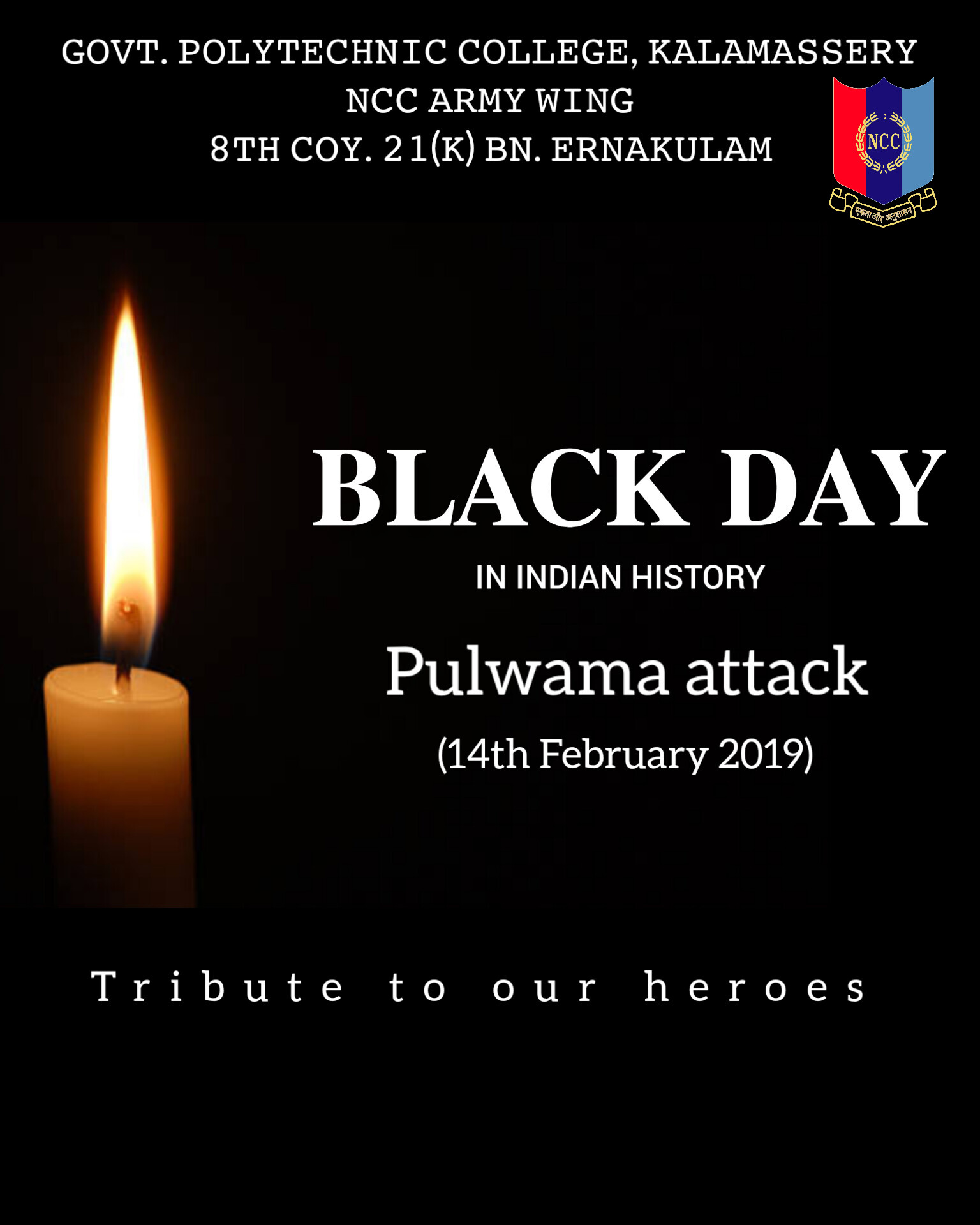 Black Day India NCC