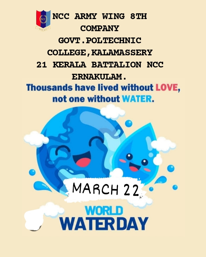 WORLD WATER DAY India NCC