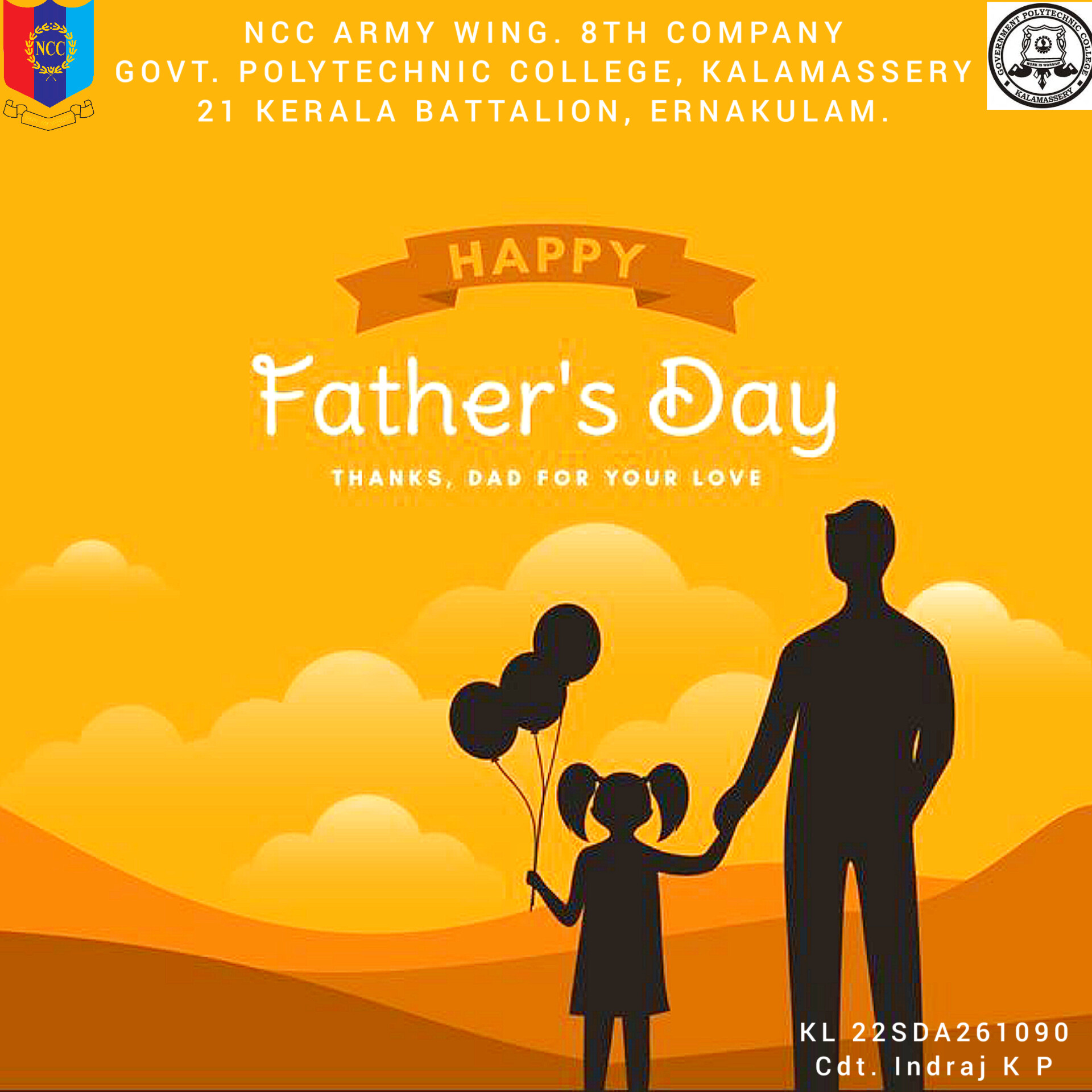 Happy father's Day India NCC