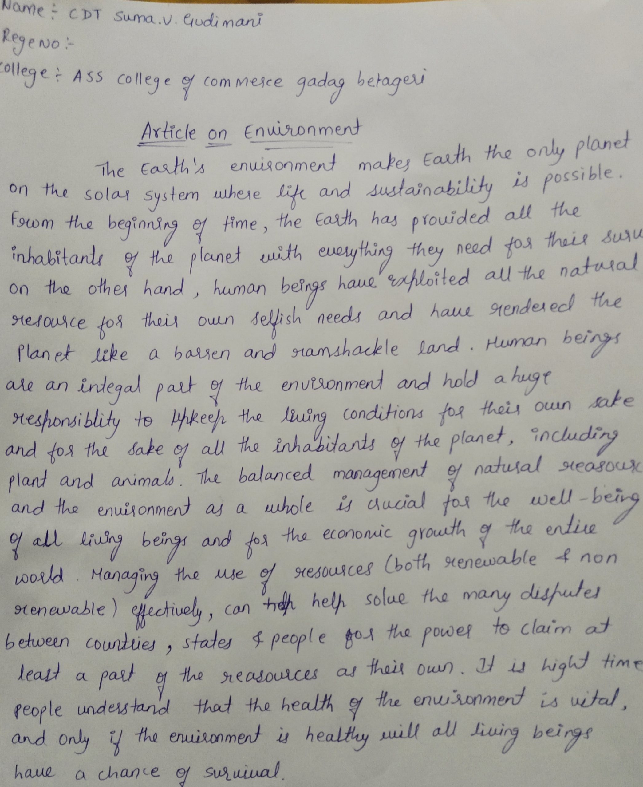 ENGLISH NEWSPAPER ARTICLE ON ENVIRONMENT PDF visual data 7