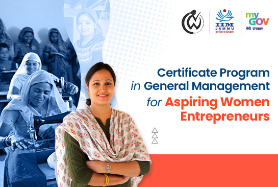 Certificate Program in General Management For Aspiring Women Entrepreneurs