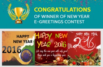 Announcing the winning entries for e-Greetings for New Year 2016