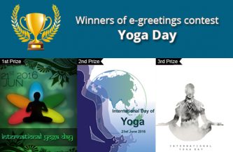Announcing Winners for E-Greetings Design Competition for Yoga Day 2016